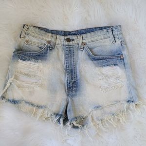 Levi's Vintage high waist denim Jean cut off shorts